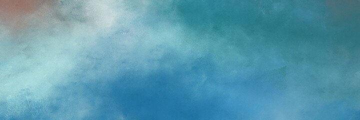 stunning vintage texture, distressed old textured painted design with steel blue and pastel blue colors. background with space for text or image. can be used as horizontal header or banner orientation