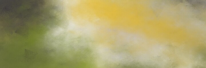 amazing dark khaki, dark olive green and pastel gray colored vintage abstract painted background with space for text or image. can be used as horizontal background texture