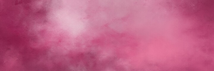 decorative abstract painting background graphic with pale violet red and dark moderate pink colors and space for text or image. can be used as horizontal background texture