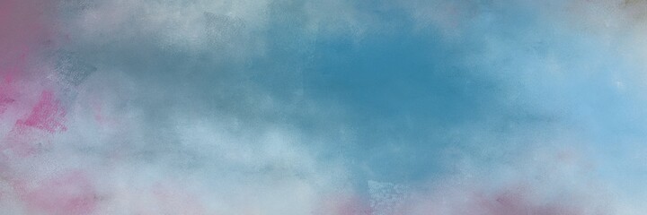 stunning light slate gray and steel blue color background with space for text or image. vintage texture, distressed old textured painted design. can be used as horizontal header or banner orientation