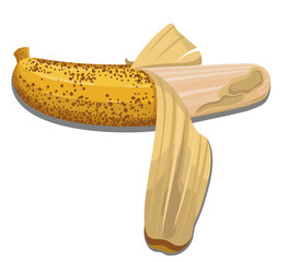 Banana peel outdoor banana