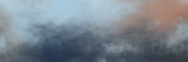 decorative abstract painting background graphic with gray gray, dark slate gray and pastel blue colors and space for text or image. can be used as horizontal header or banner orientation