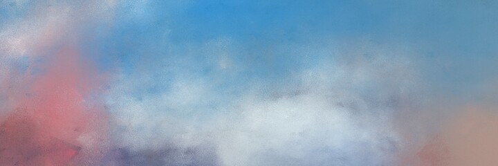 amazing abstract painting background graphic with dark gray, steel blue and light steel blue colors and space for text or image. can be used as header or banner