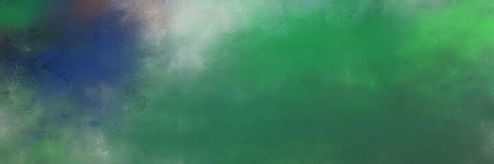 decorative vintage abstract painted background with sea green, ash gray and medium sea green colors and space for text or image. can be used as header or banner