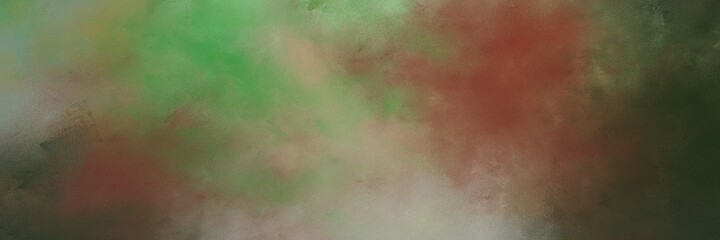 amazing abstract painting background graphic with pastel brown, very dark green and rosy brown colors and space for text or image. can be used as horizontal background graphic