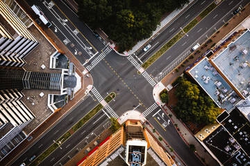 Aerial Sunrise of Rutgers University New Brunswick New Jersey 