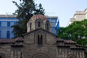 The ancient church of Kapnikarea in Athens, Greec