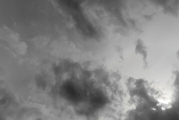 Dark cloudy sky , rainny season