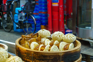 Street food in Nankin-machi, Chinatown, Kobe