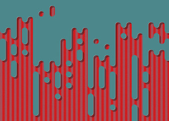 Abstract Rounded Color Lines halftone transition background illustration