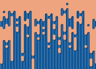 Abstract Rounded Color Lines halftone transition background illustration