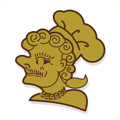 Fototapeta premium Logo Thai southern style food with Thai shadow puppet vector