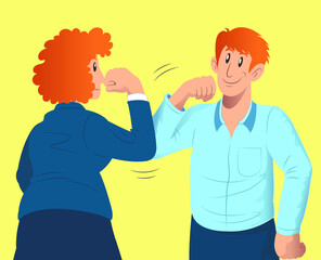 Handshake Alternatives : Elbow Bump.