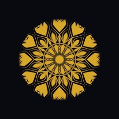 Mandalas with black and white for coloring books. Decorative round ornaments.