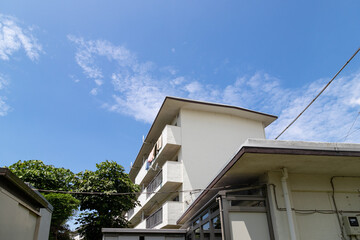 1960年代の古い団地　千葉県船橋市　日本