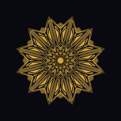 Mandalas with black and white for coloring books. Decorative round ornaments.