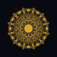 Mandalas with black and white for coloring books. Decorative round ornaments.