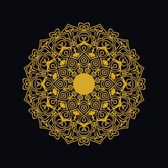 Mandalas with black and white for coloring books. Decorative round ornaments.