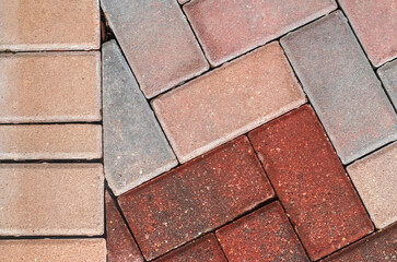 Muti-Colored Brick Pattern Textured Background