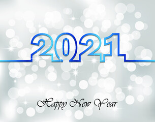 2021 Happy New Year background.
