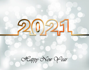 2021 Happy New Year background.