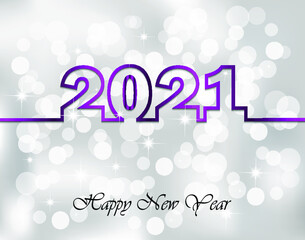 2021 Happy New Year background.