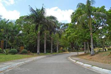 Meralco Development Center (MMLDC) pathway with trees in Sumulong Highway, Antipolo, Rizal, Philippines