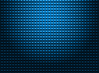 金属の鋲が整列する青い背景　3Dイラスト