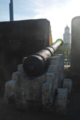 War cannon display at Intramuros in Manila, Philippines