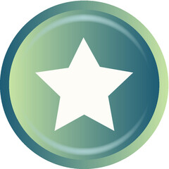 star icon on round button
