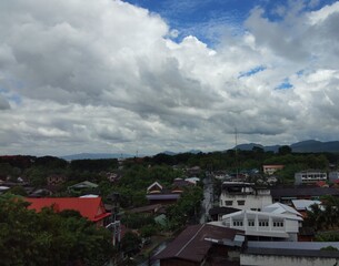 clouds over the city