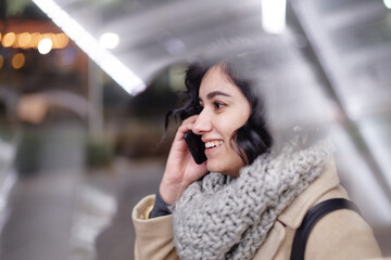 Young woman on the phone