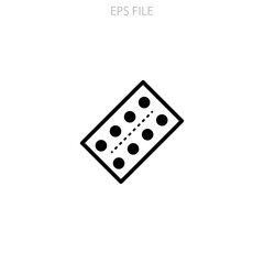 Pills strip icon. EPS vector file