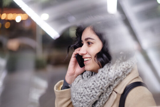 Young woman on the phone