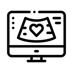 hypertension disease icon vector. hypertension disease sign. isolated contour symbol illustration