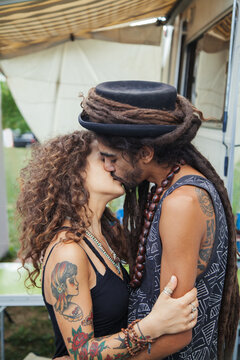 Young Rasta Couple in Love