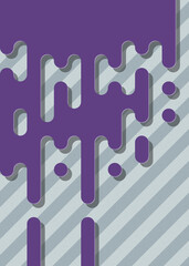 Abstract Rounded Color Lines halftone transition background illustration