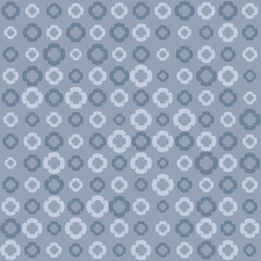 Seamless Floral Pattern with Small and Large Flowers. Design Element for Backdrops, Web Banners or Wallpaper in Gray Colors