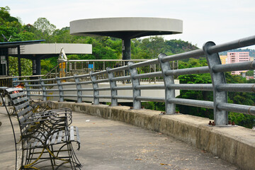 Signal Hill observatory deck platform in Kota Kinabalu, Malaysia