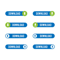 Fototapeta premium Download button vector design template