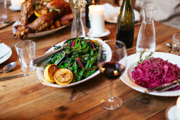 Food for Thanksgiving dinner.