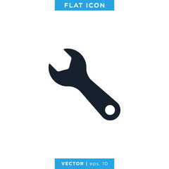 Wrench Icon Vector Design Template. Tools icon.