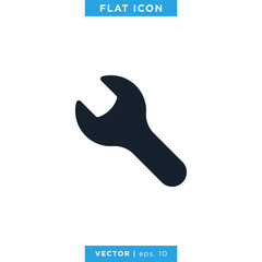 Wrench Icon Vector Design Template. Tools icon.
