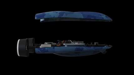 concept underwater drone researc