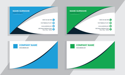 Fototapeta premium Corporate And Simple Style Business Card Vector Template, Or Personal Visiting Card. 