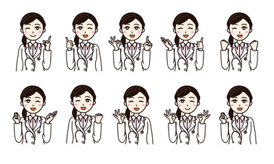 Business Woman Doctor, Medical staff