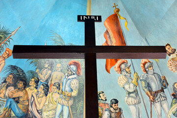 Magellan's cross in Cebu, Philippines - obrazy, fototapety, plakaty