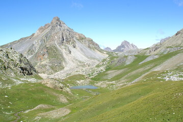 Mount Bec de Li&egrave;vre and Mount Meyna in Roburent, Italy
