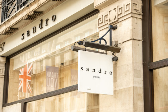 LONDON-  Sandro fashion shop, a French designer fashion brand