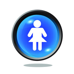 woman icon on white background